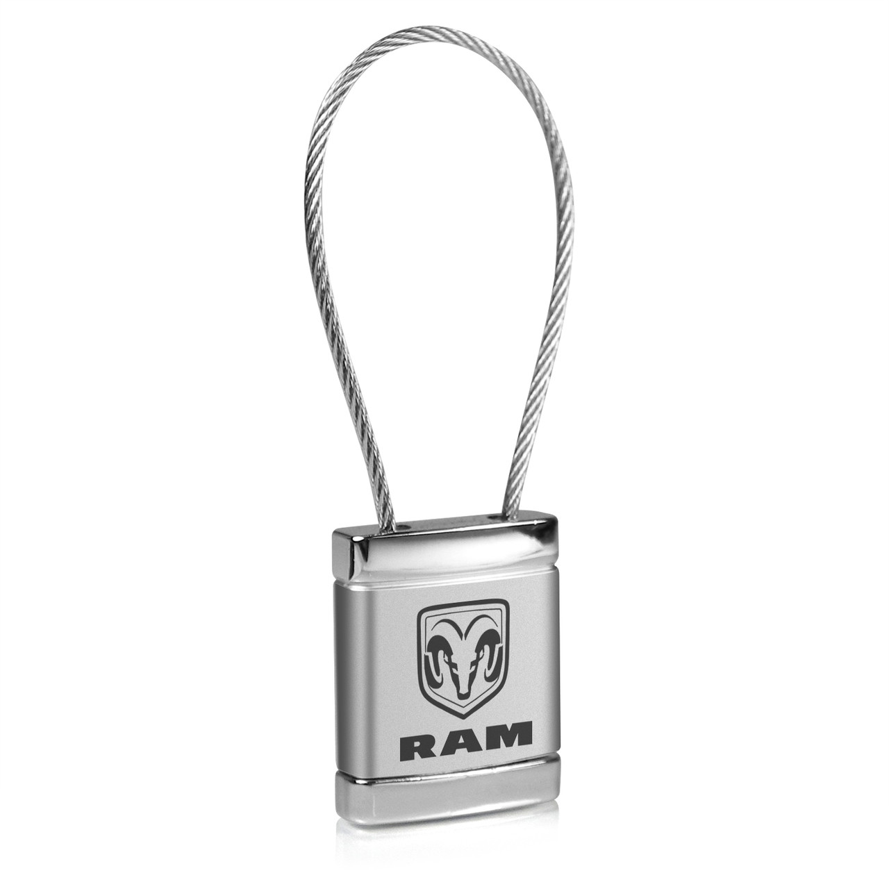 Ram Cable Lock Dodge RAM Chrome Cable Key Chain - Car Beyond Store