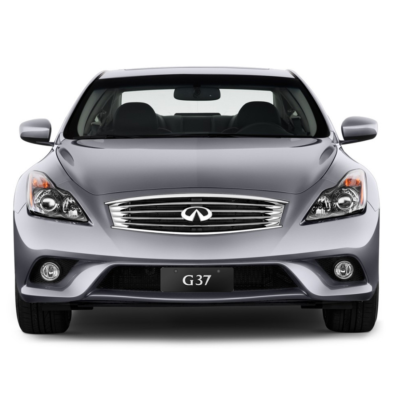 INFINITI G37 3D Name European Look HalfSize Black Stainless Steel License Plate Car Beyond Store