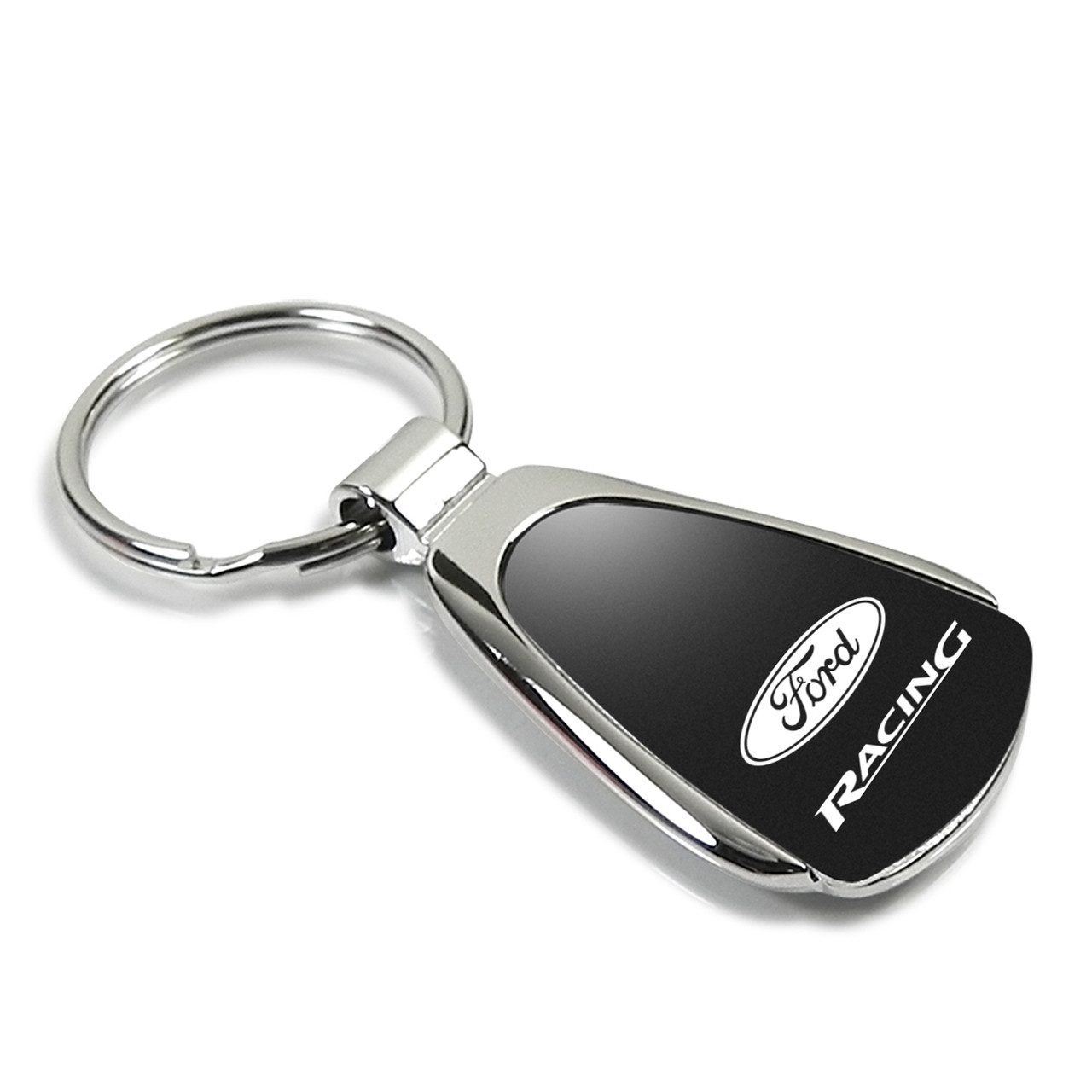 Ford Racing Black Tear Drop Key Chain - Main Image