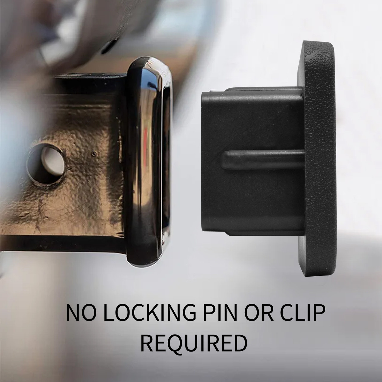 Jeep Trailhawk Black Rubber HeavyDuty 2" Trailer Tow Hitch Receiver