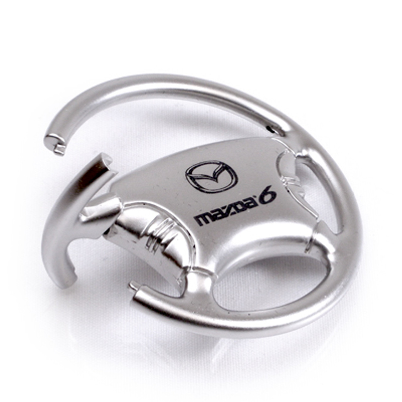 Mazda 6 Steering Wheel Chrome Keychain - Car Beyond Store