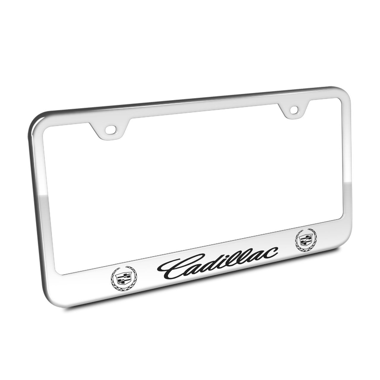 Cadillac License Plate On Black Steel Plate Buy Cadillac Emblem Escalade Script Stainless Steel Vanity License Plate Tag Black In Rock Hill For Sale - Foto 5