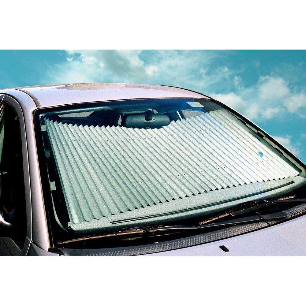 Dash Designs 23 inch Universal Fit Retractable Auto Windshield Sunshade for  Ford F-150 Trucks, Most SUV, Honda Civic