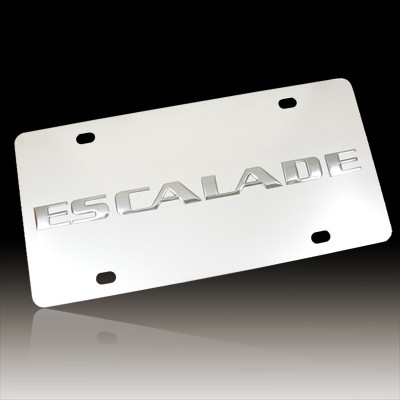 Cadillac Escalade Chrome License Plate Car Beyond Store