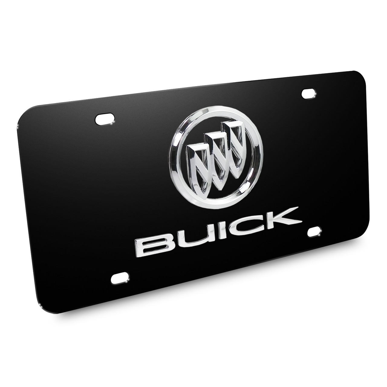 Plaque Métal Publicitaire Buick Authorized Service - Diamètre 30 Cm, Neuve