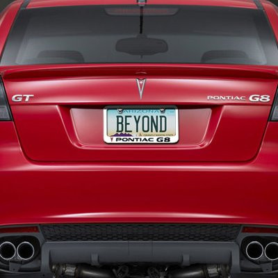 Pontiac G8 Chrome Metal License Plate Frame Car Beyond Store