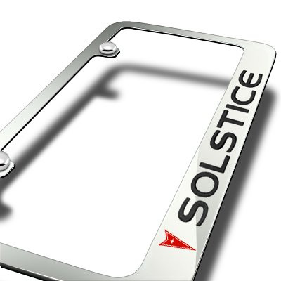 Pontiac Solstice Chrome Metal License Plate Frame - Car Beyond Store