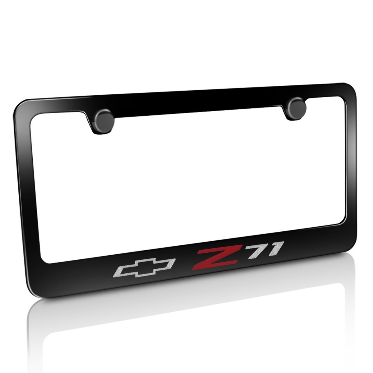 Chevrolet Camaro Z71 Black Metal License Plate Frame - Car Beyond