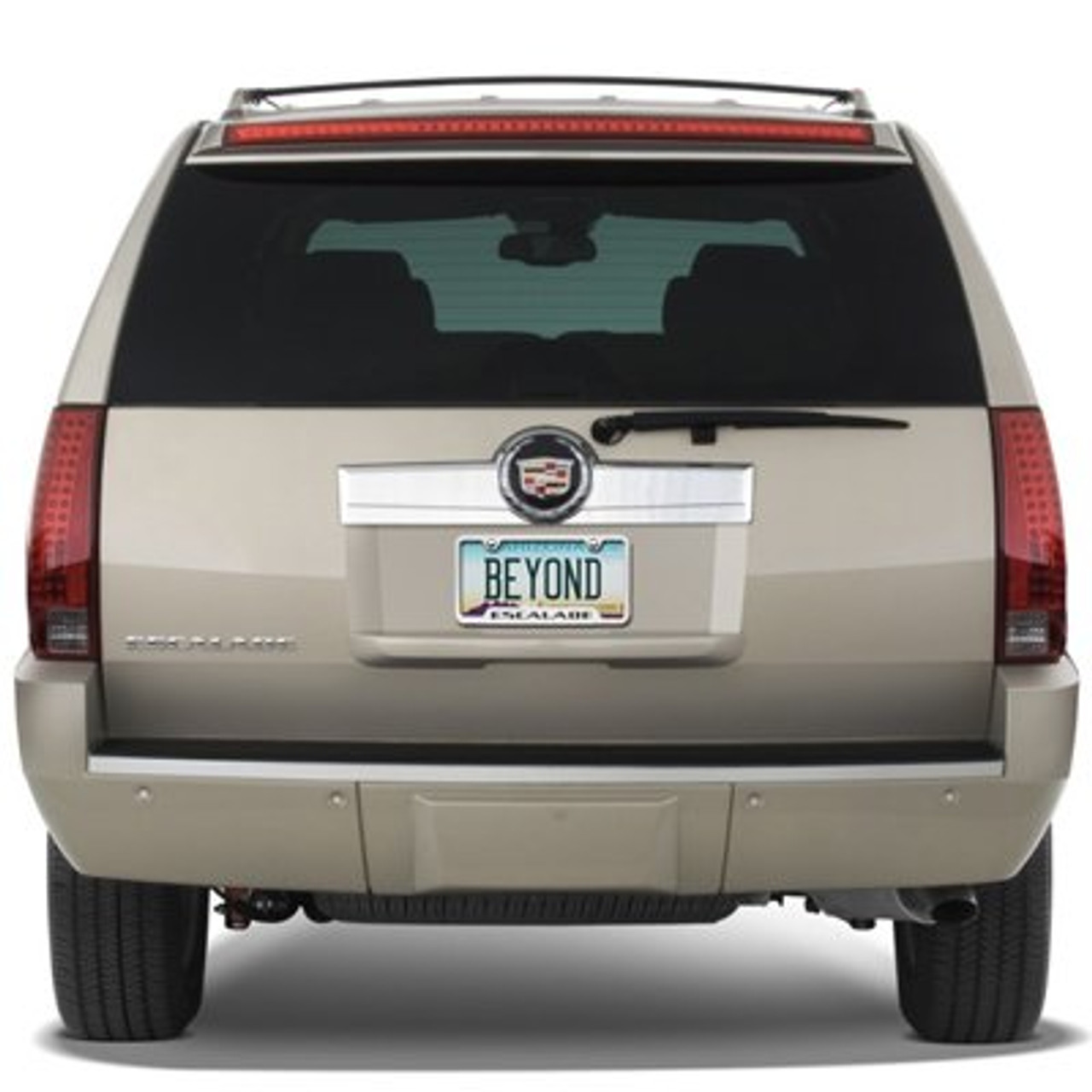 Cadillac Escalade Brushed Stainless Steel Auto License Plate Frame