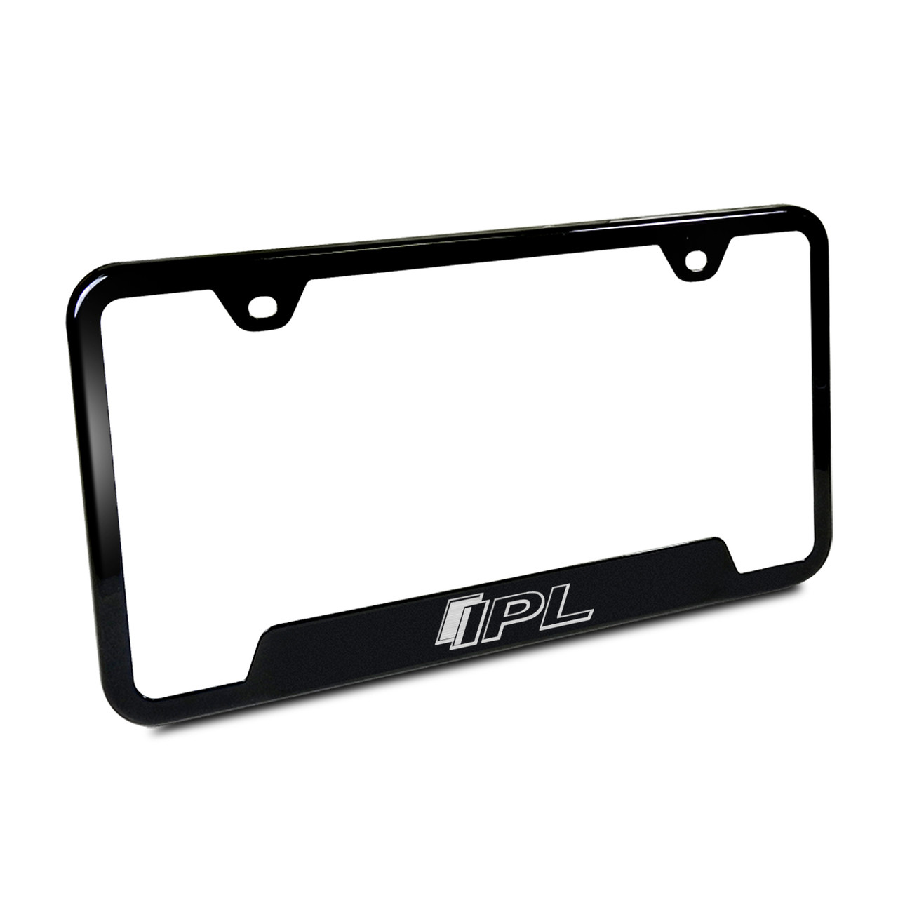 Infiniti G37 IPL Black Steel Auto License Plate Frame - Car Beyond
