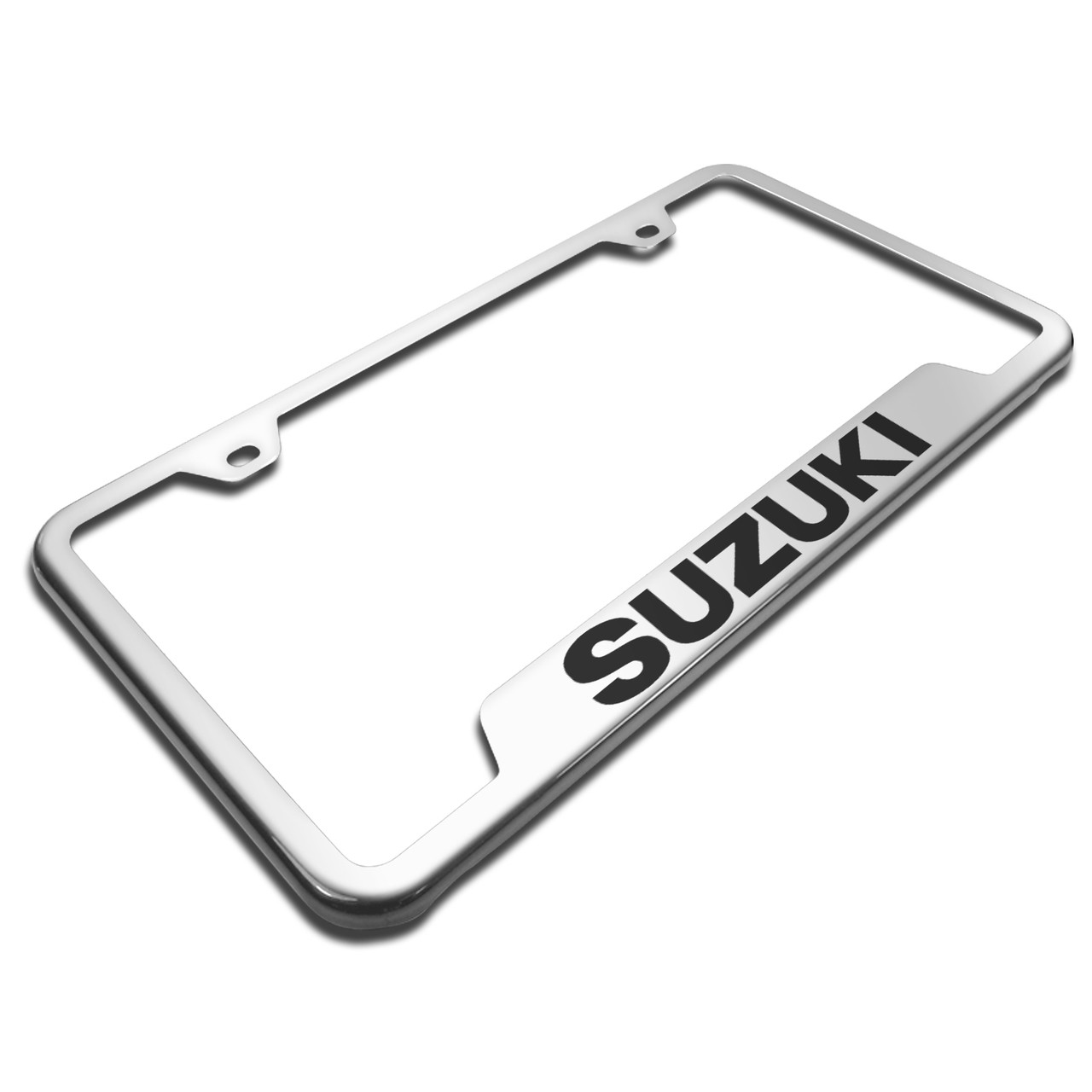 Suzuki Polished Steel License Plate Frame Car Beyond Store