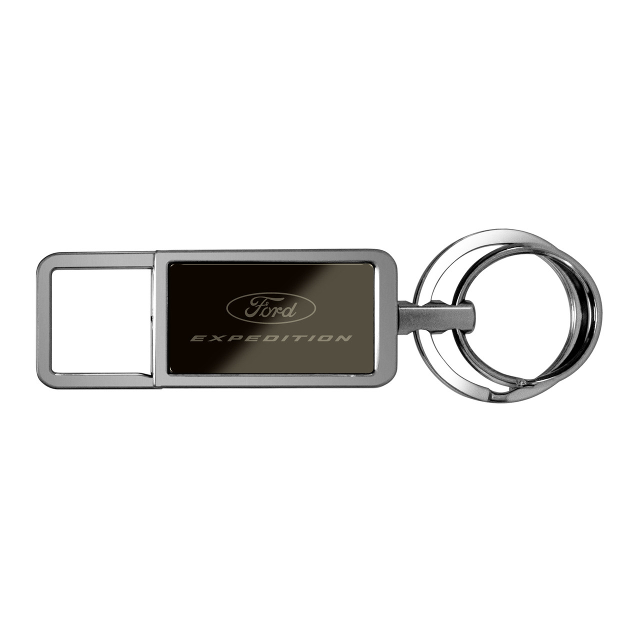 Ford Expedition Black Pull Top Rectangular Metal Key Chain by iPick ...