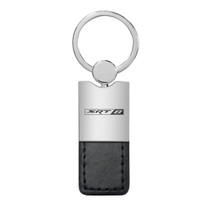 Dodge SRT8 Duo Black Leather Key Chain