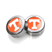 University of Tennessee Volunteers License Plate, Frame Chrome Screw Covers