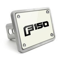 Ford F-150 2015-2018 UV Graphic White Plate Billet Aluminum 2 inch Tow Hitch Cover