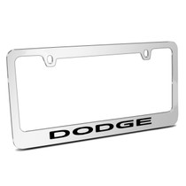 Dodge Mirror Chrome Metal License Plate Frame
