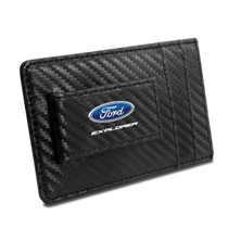 Ford Explorer Black Carbon Fiber RFID Card Holder Wallet