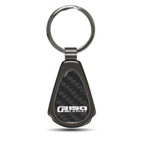 Ford F150 Lariat Real Black Carbon Fiber Gunmetal Black Metal Teardrop Key Chain
