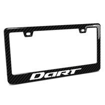 Dodge Dart Black Real 3K Carbon Fiber Finish ABS Plastic License Plate Frame