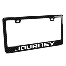 Dodge Journey Black Real 3K Carbon Fiber Finish ABS Plastic License Plate Frame