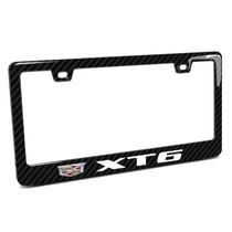 Cadillac XT6 in 3D Real 3K Carbon Fiber Finish ABS Plastic License Plate Frame
