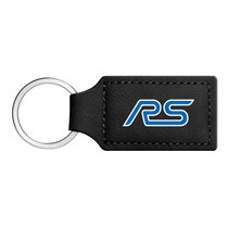 Ford Focus RS Rectangular Black Leatherette Key Chain