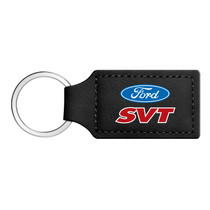 Ford SVT Rectangular Black Leatherette Key Chain