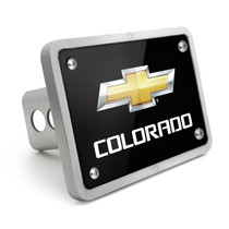 Chevrolet Colorado UV Graphic Black Billet Aluminum 2 inch Tow Hitch Cover