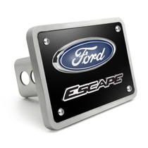 Ford Escape 3D Logo Black Thick Solid Billet Aluminum 2 inch Tow Hitch Cover