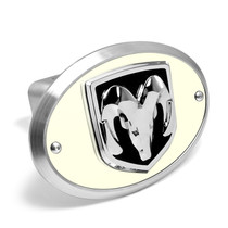 RAM 3D Logo Glow in the Dark Luminescent Oval Billet Aluminum 2 inch Tow Hitch Cover