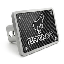 Ford Bronco 3D Logo Carbon Fiber Look Billet Aluminum 2 inch Tow Hitch Cover
