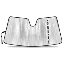 Ford Mustang GT 2015 to 2022 Custom Fit Silver Reflective Bubble Roll-up Auto Windshield Sun Shade