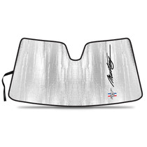 Ford Mustang Script 2015 to 2022 Custom Fit Silver Reflective Bubble Roll-up Auto Windshield Sun Shade