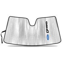 Ford F-150 2015 to 2020 without sensor Custom Fit Silver Reflective Bubble Roll-up Auto Windshield Sun Shade