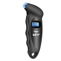 Ford Mustang GT Black Digital Tire Pressure Gauge with LED-Backlit LCD Display