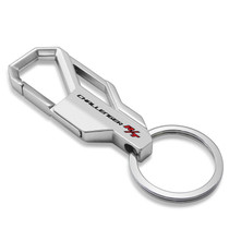 Dodge Challenger R/T Silver Carabiner-style Snap Hook Metal Key Chain