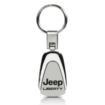 Jeep Liberty Chrome Metal Tear Drop Auto Key Chain
