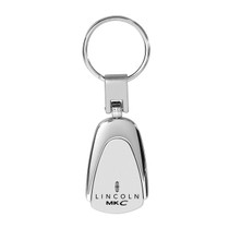Lincoln MKC Chrome Metal Tear Drop Key Chain