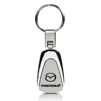 Mazda 6 Chrome Metal Tear Drop Key Chain