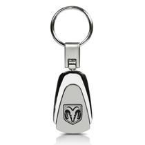 Dodge RAM Chrome Metal Tear Drop Auto Key Chain