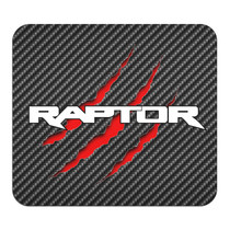 Ford F-150 Raptor Claw Marks Carbon Fiber Look Graphic PC Mouse Pad for Gaming and Office