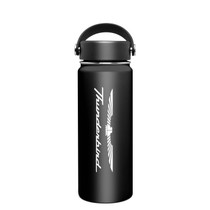 Ford Thunderbird 18 oz Dual-Wall Insulated Black Stainless Steel Travel Tumbler Mug Water Bottle