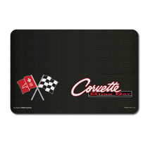 Chevrolet Corvette C2 Logo 22" x 34" Black Fender Gripper Cover