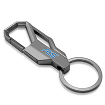 Ford Focus RS Gunmetal Black Carabiner-style Snap Hook Metal Key Chain