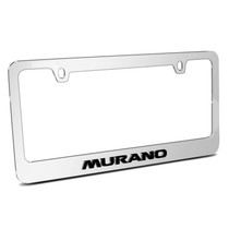 Nissan Murano 3D Embossed Letters Mirror Chrome Metal License Plate Frame