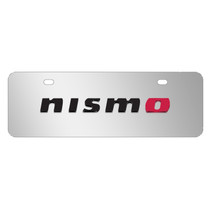 Nissan NISMO 3D European Look Half-Size Chrome Stainless Steel License Plate