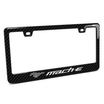 Ford Mustang Mach-E Real Carbon Fiber Finish ABS Plastic License Plate Frame