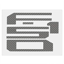Ford F-150 2018 up Tailgate 3M Silver Carbon Fiber Texture Letter Insert Decal Sticker