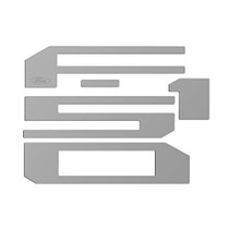 Ford F-150 2018 Tailgate 1/32" Silver Letter Insert with Ford Logo