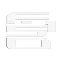 Ford F-150 2018 to 2022 Tailgate 1/32" White Letter Insert with Lasered Ford Logo